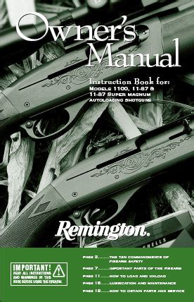 remington   owners manual