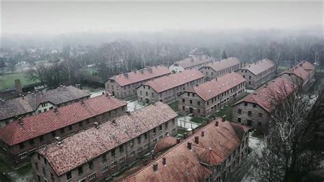 auschwitz drone footage from nazi concentration camp bbc news