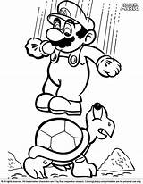 Mario Super Brothers Coloring Color Pages Library sketch template