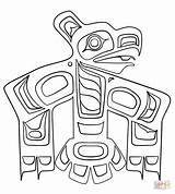 Haida Coast Northwest Raven Template Indians Supercoloring Aboriginal Getdrawings sketch template