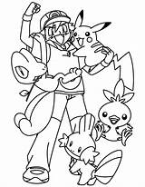Pokemon Coloring Pages Mudkip Kids Pikachu sketch template