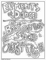 Dance Elements Classroomdoodles Return sketch template