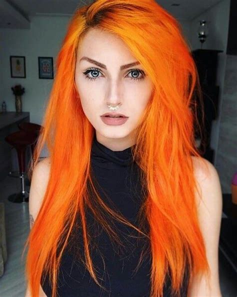 orange hair hair styles dyed hair cool hairstyles