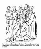 Disciples Testament Apostles Teaches Miracles Altes Ausmalbilder Coloringhome sketch template