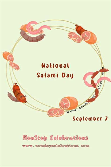 celebrate national salami day september  nonstop celebrations