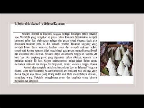 ciri khas makanan tradisional kasuami  berasal  wakatobi buton  muna youtube