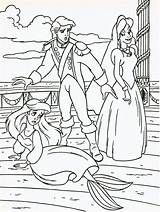 Coloring Pages Vanessa Ariel Princess Eric Disney Prince Walt Characters Personaggi Immagini Divyajanani Wallpaper Rajah Jasmine Anime Background Fanpop sketch template