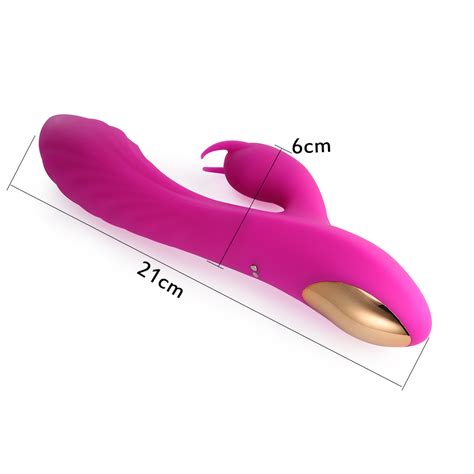Silicone Rechargeable Sex Toys For Women Warming Thrusting Rabbit