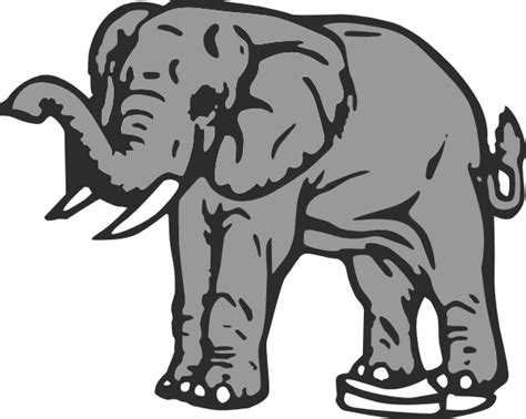 elephant clip art  clkercom vector clip art  royalty