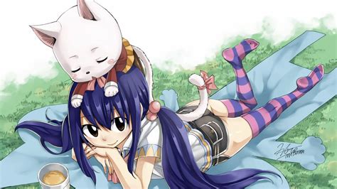wendy marvell and charle fairy tail drawn by mashima
