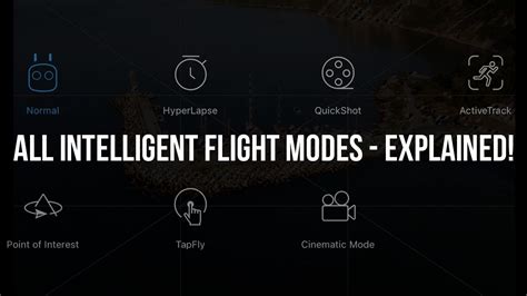 dji mavic  pro  intelligent flight modes explained youtube