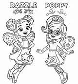 Butterbean Poppy Dazzle Butterbeans Enchante Coloringpagesfortoddlers sketch template