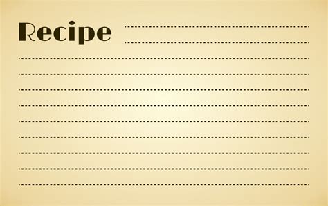 recipe card template