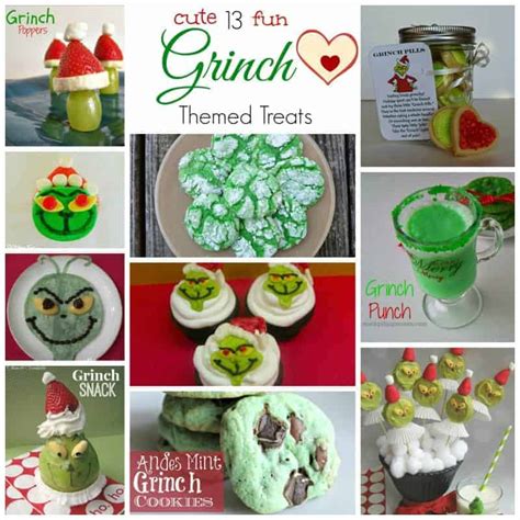 cute  fun grinch themed treats super easy festive
