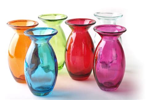 Colorful Accessories Colored Glass Vases Pink Room Recycled Glass