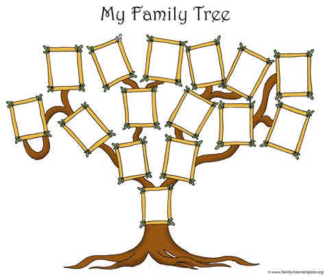 fill   blank family tree template