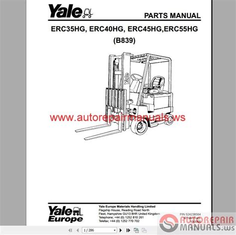 yale forklift full set  parts manuals auto repair manual forum heavy equipment forums