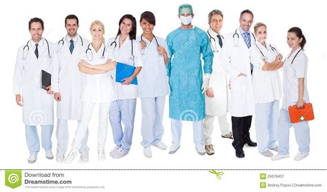 Large Group Of Doctors And Nurses Royalty Free Stock