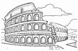 Coloring Italy Landmark Rome Pages Colosseum Historical Sites Learn Building Coloringpagesfortoddlers sketch template