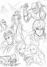 Murata Yusuke Street Fighter Concept Characters sketch template