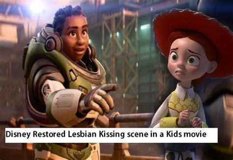 pixar restored lesbian kissing scene   lightyear  lgbtq