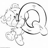 Coloring Pages Alphabet Teddy Bear Getcoloringpages Sheets Letter Freebies Malebøger Animal Kunst Bogstaver する Pasta Escolha ボード 選択 sketch template