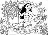 Coloring Moana Cover Book sketch template