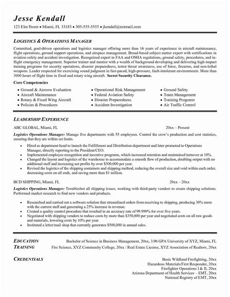 supply chain manager resume unique supply chain resume logistics