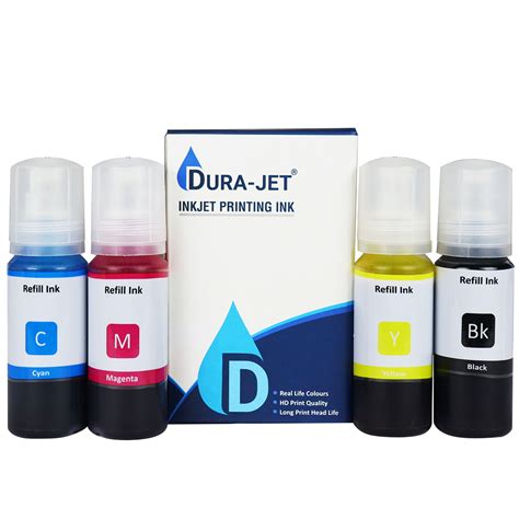 dura jet  refill ink set multicolor pack   compatible  epson