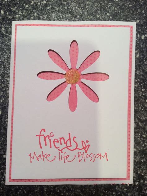 friendship card floral cards stamped cards cards  friends