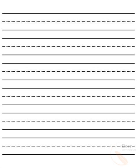 printable lined paper templates  kids