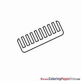 Coloring Pages Comb Sheet Title sketch template