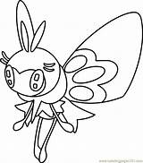 Coloring Tapu Ribombee Pokémon Lele Designlooter sketch template