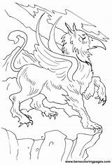 Coloring Griffin Pages Gryphon Getcolorings Designlooter Getdrawings Griffon Drawn Sheet sketch template