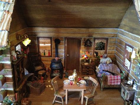 waiting   hedgehog cabin dollhouse dolls house interiors mini doll house