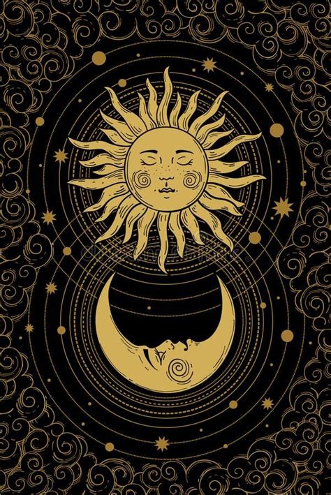 celestial sun  moon art