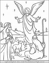 Coloring Shepherds Catholic sketch template