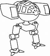 Coloring Robot Mech Character Wecoloringpage sketch template