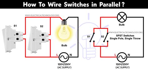 double pole switch wiring diagram light