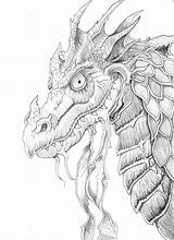 Dragon Coloring Pages Adults Adult Dragons Drawings Dessin Coloriage Line Drawing Imprimer Et Fairy Head Adultes Guinevere Voor Ethel Deviantart sketch template