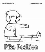 Pike Pages Coloring Position Positions Gymnastic Freestuff Cartwheelfactory Book Kids Color Boy Gif Ballet Fundamental Dance sketch template