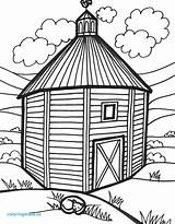 Barn Coloring Simple Drawing Pages Door Getdrawings Open Line Clipart Red Barns Easy Getcolorings Webstockreview sketch template