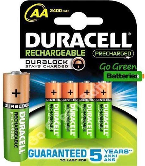 duracell aa oplaadbare batterijen  mah  stuks bol