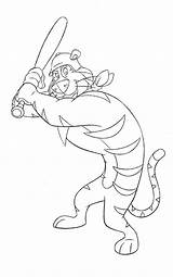 Tony Tiger Animation sketch template