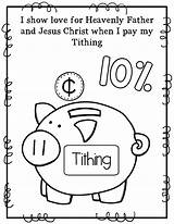 Tithing Pages Lds Coloring Lesson Activity Pay Printable Primary Template Child sketch template