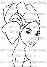 African Negra Mulher Desenho Coloring Afro Women Para Negras Desenhos Pintar Africanas Etsy Girl Africana Africano Pages Dibujos Digi Arte sketch template