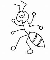 Ant Coloring Drawing Ants Cartoon Pages Clipart Kids Printable Line Cliparts Drawings Print Color Clip Fire Library Getdrawings Outline Insect sketch template