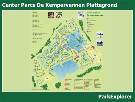 plattegrond van center parcs de kempervennen parkexplorer