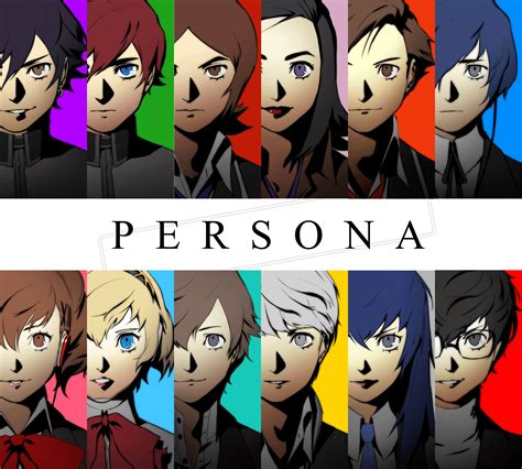 finally finished  drawing    persona seriess protagonists