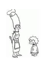 Marge Simpsons Pintar Pegar Recortar Hdwallpapeers Kaynak sketch template